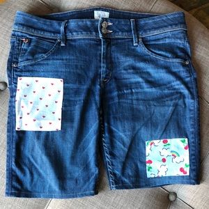 Excellent condition Hudson patch jeans shorts!